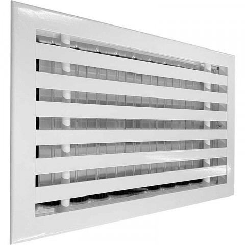 Настенная линейная решетка с клапаном расхода воздуха РАН-Т+Р